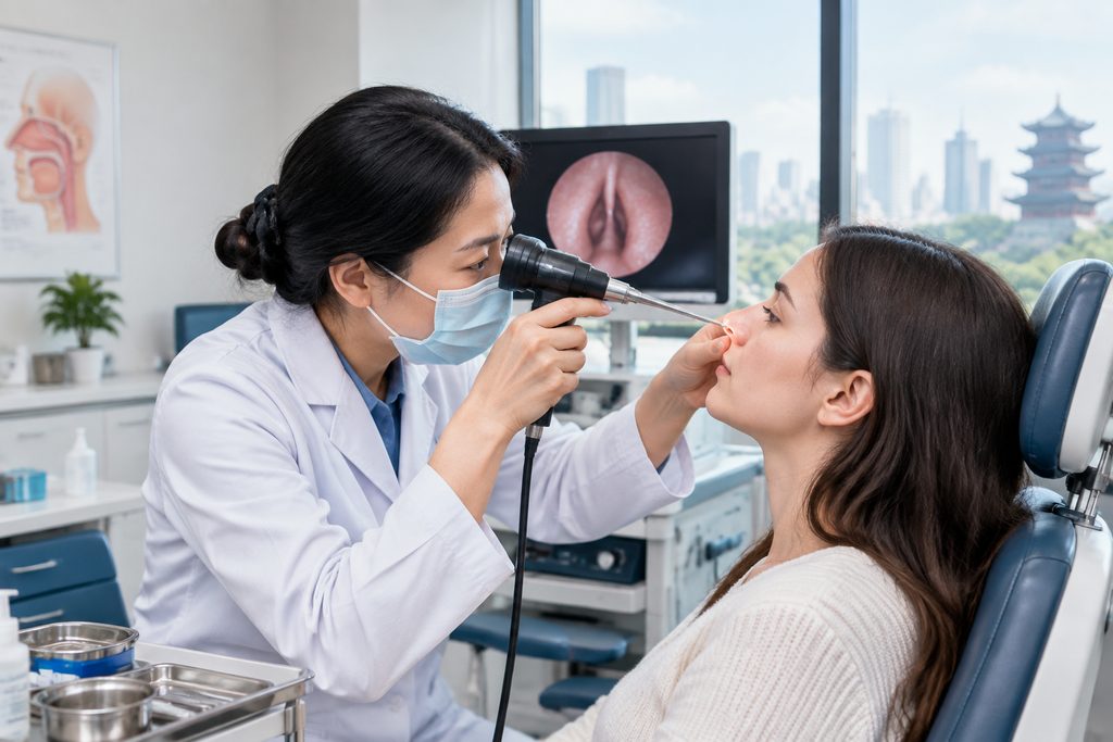 allergy ENT check cost China - medical illustration
