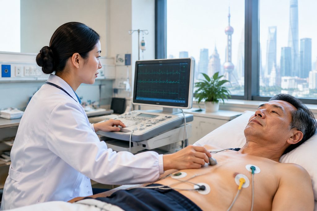 cardiac test cost China - medical illustration