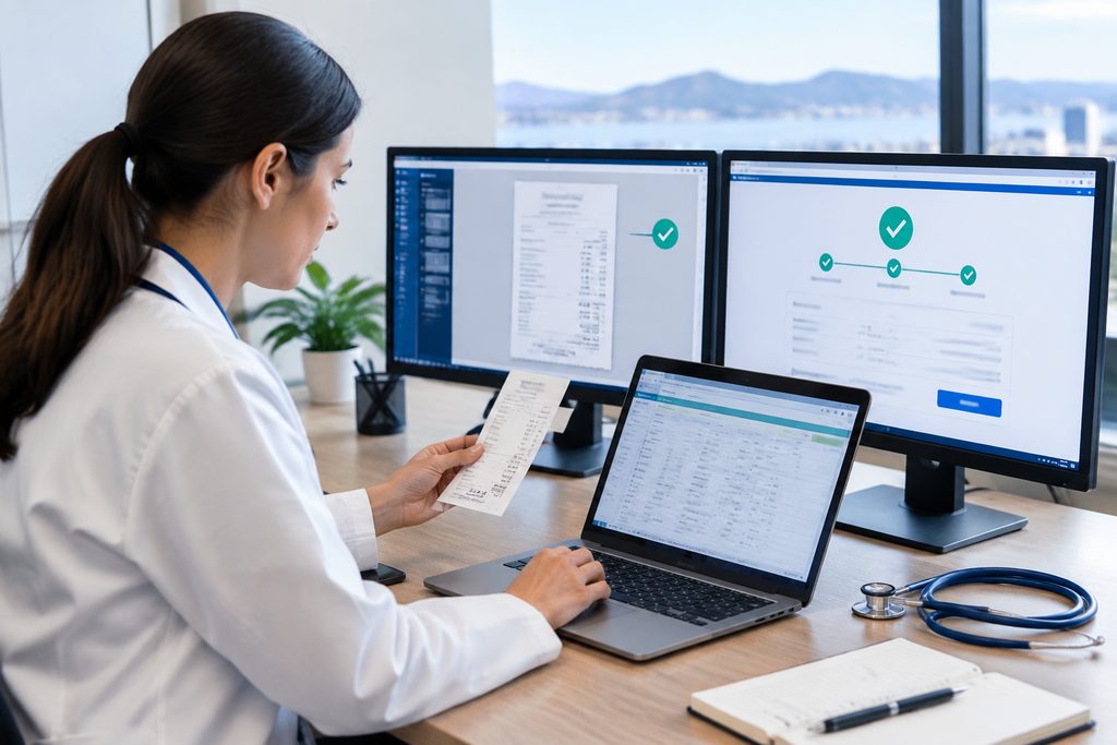 How We Check a Receipt Matches Your Paym - medical illustration