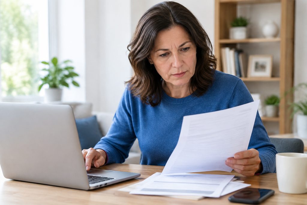 checking if the invoice you receive is l - medical illustration