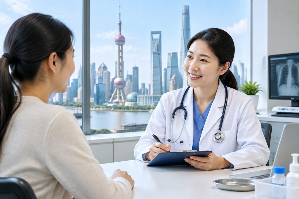 health checkup cost China - medical illustration