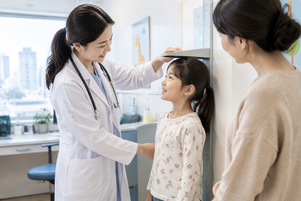 child growth checkup cost China - medical illustration