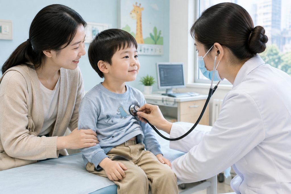 children's checkup cost China - medical illustration