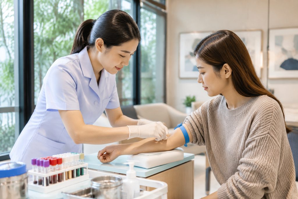 health checkup package cost China - medical illustration