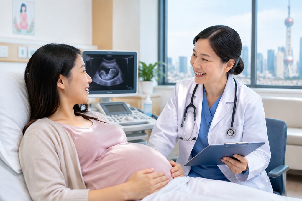 giving birth in China as a foreigner cos - medical illustration