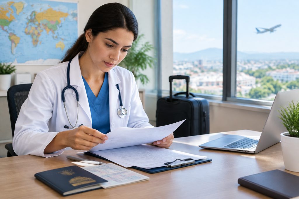 China medical visa document checklist - medical illustration