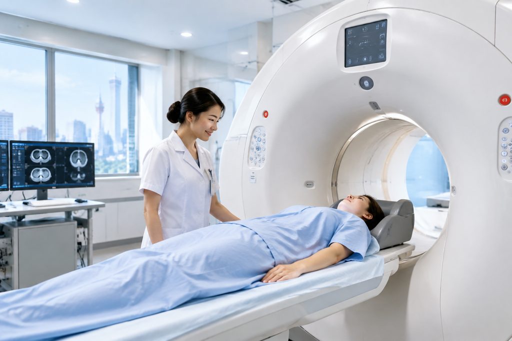 MRI scan cost China - medical illustration