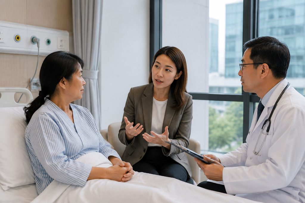 hospital interpreter services cost China - medical illustration