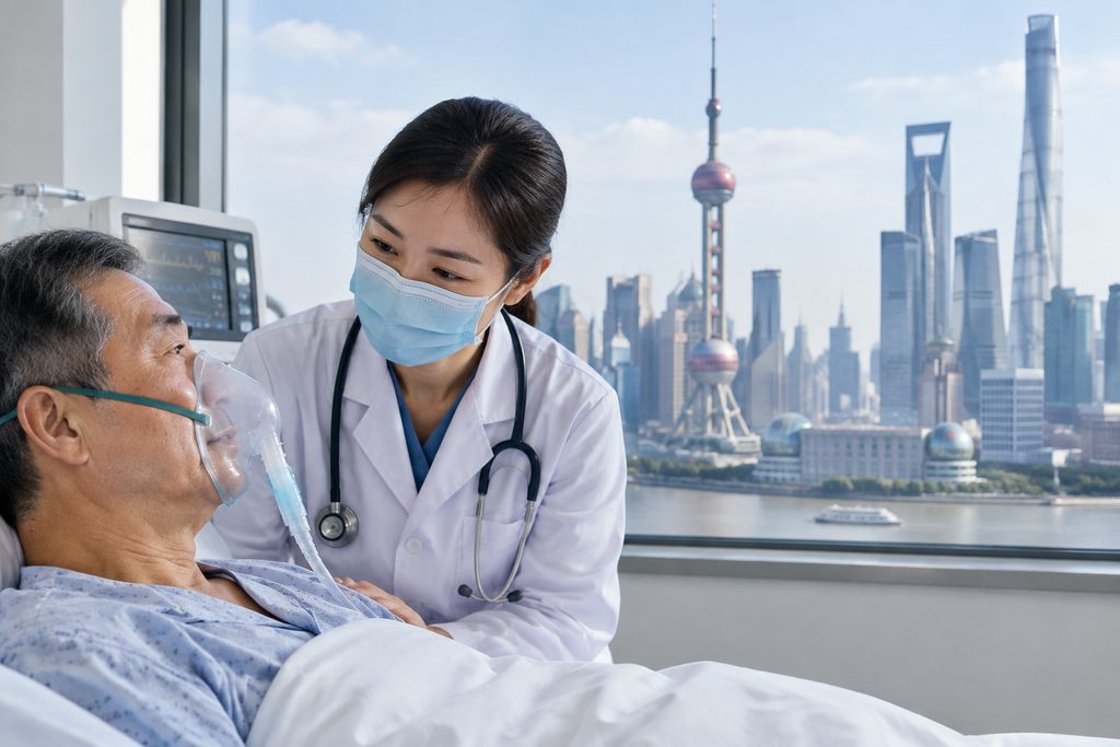 chronic respiratory failure treatment co - medical illustration