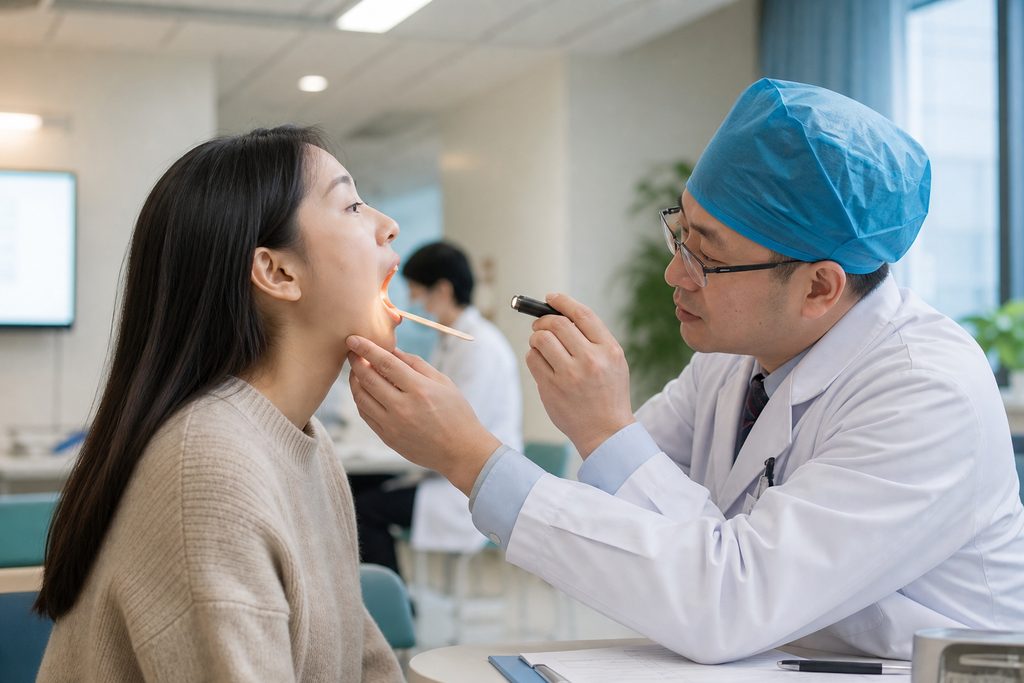 chronic tonsillitis treatment cost China - medical illustration
