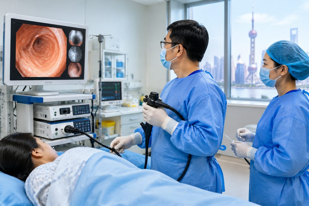 combined endoscopy cost China - medical illustration