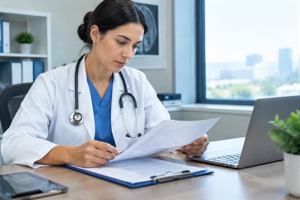 how to check if medical report is curren - medical illustration