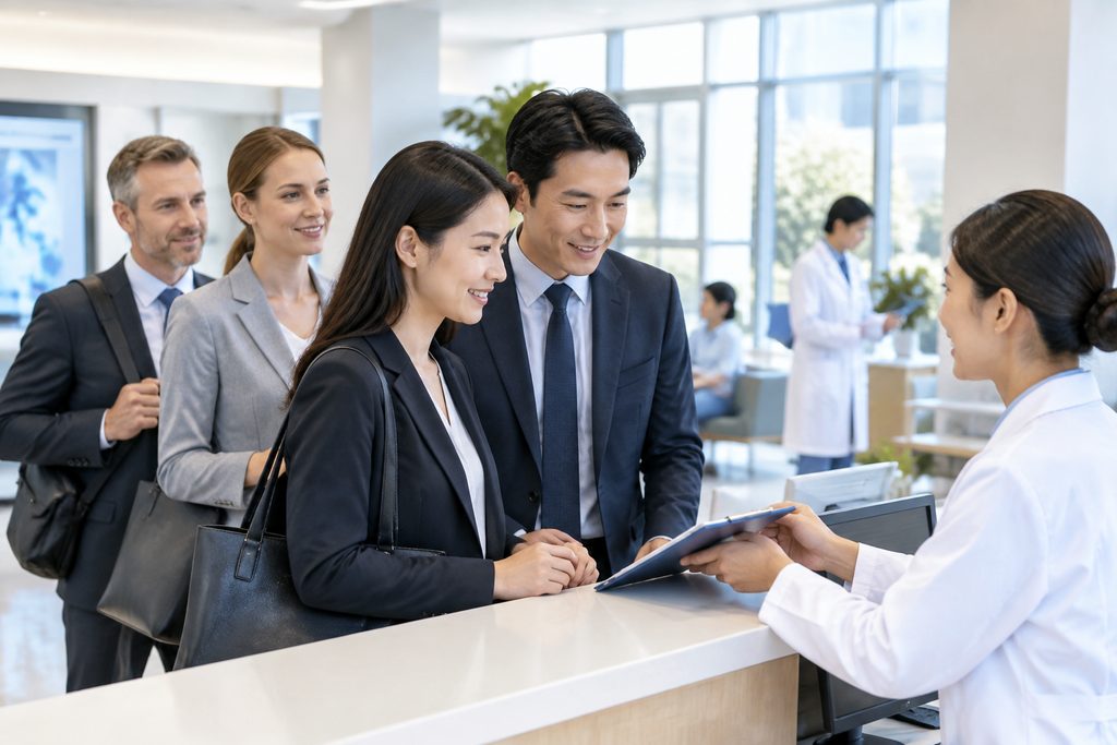 corporate health checkup packages China - medical illustration