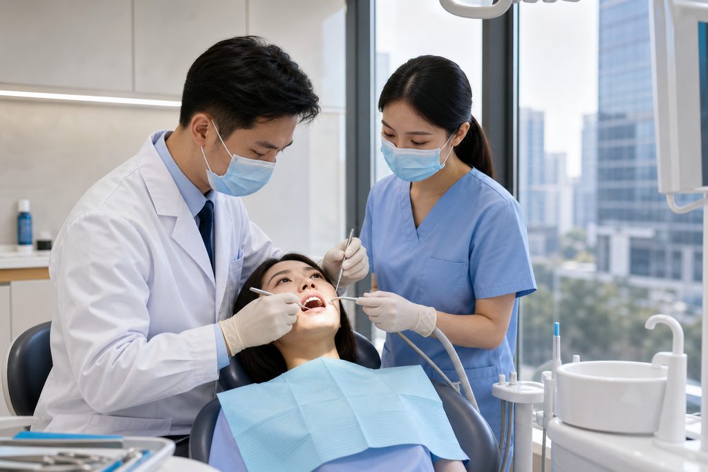 dental implants cost China - medical illustration