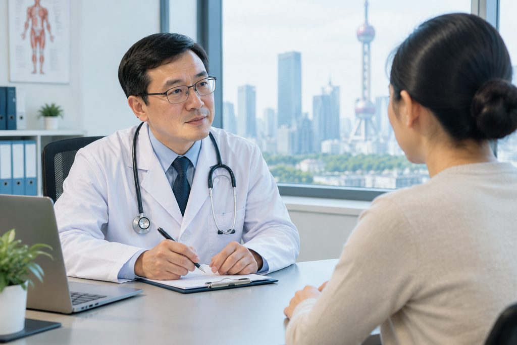 verify the doctor has no major complaint - medical illustration