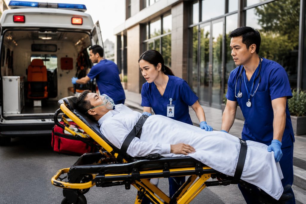 emergency medical interpreter China cost - medical illustration