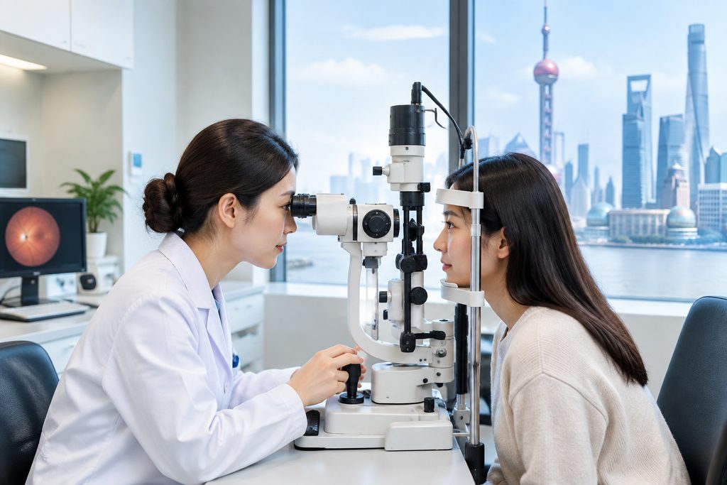 eye exam cost Shanghai - medical illustration