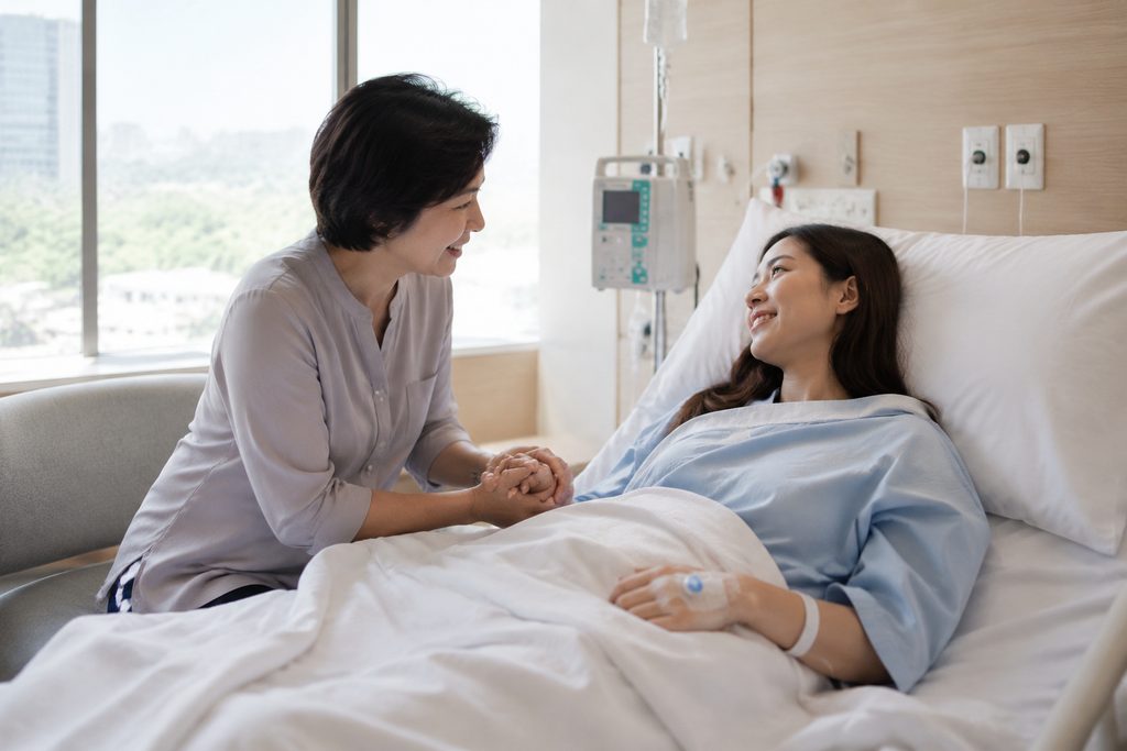 international patient companion service - medical illustration