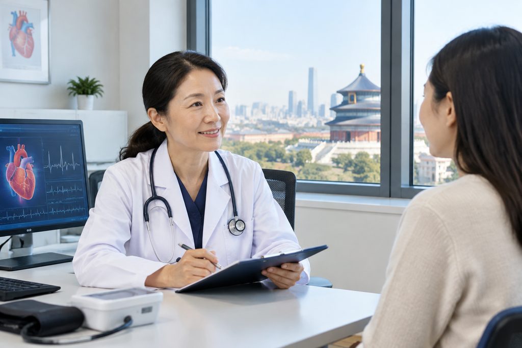 heart screening in Beijing - medical illustration
