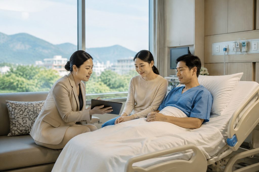 heart surgery recovery time China - medical illustration
