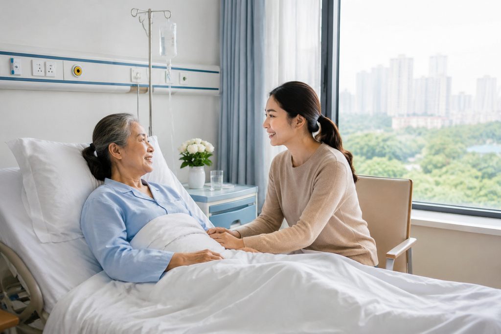 inpatient companion cost China - medical illustration