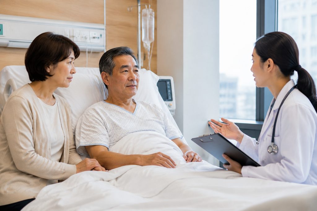 family companion hospital China cost - medical illustration
