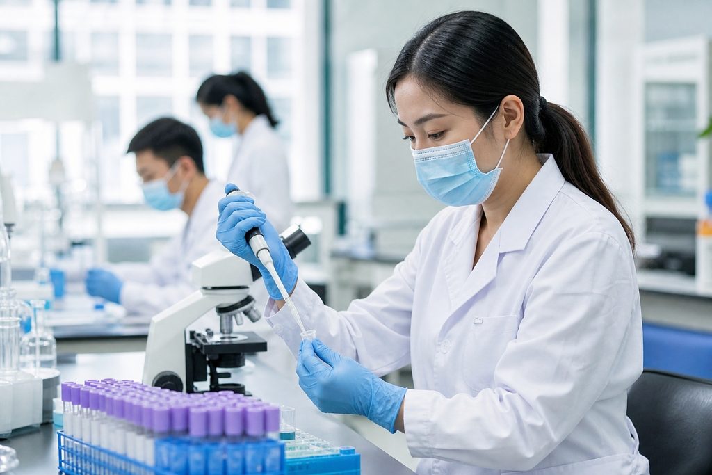 Is the test result from your actual samp - medical illustration