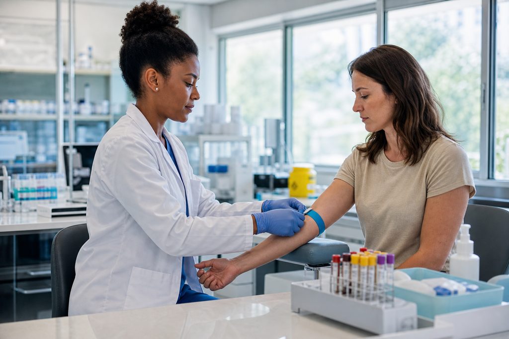 confirm the sample tested was really you - medical illustration