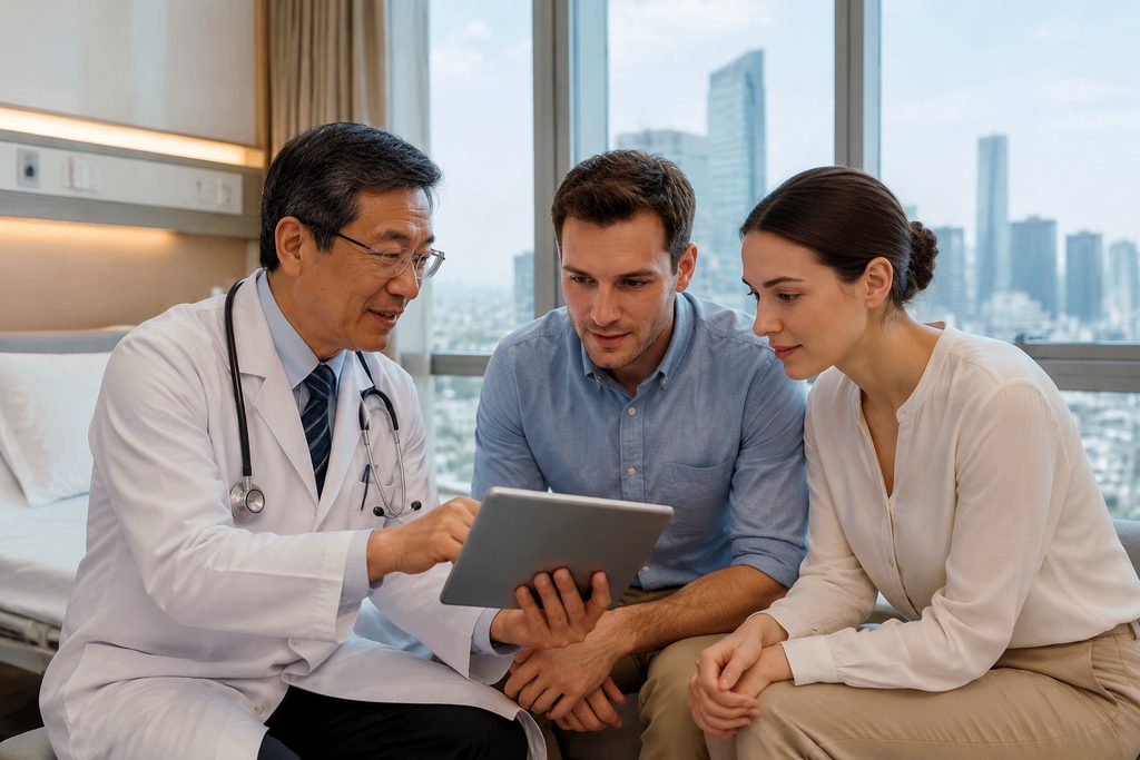 best hospital for cancer treatment in Ch - medical illustration