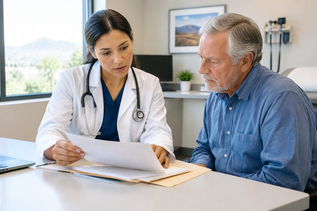 medical report patient mix-up - medical illustration