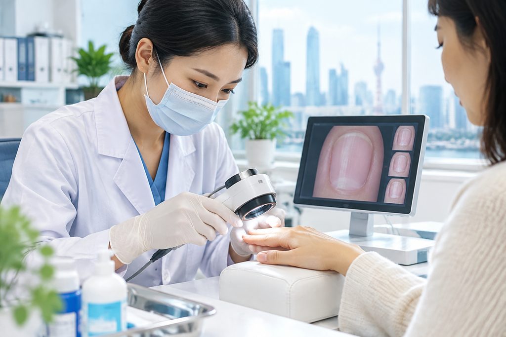 nail health check cost China - medical illustration