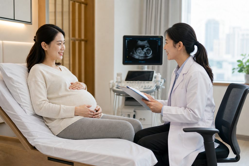 pregnancy care clinic cost China - medical illustration
