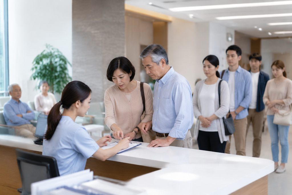 medical tourism China companion registra - medical illustration