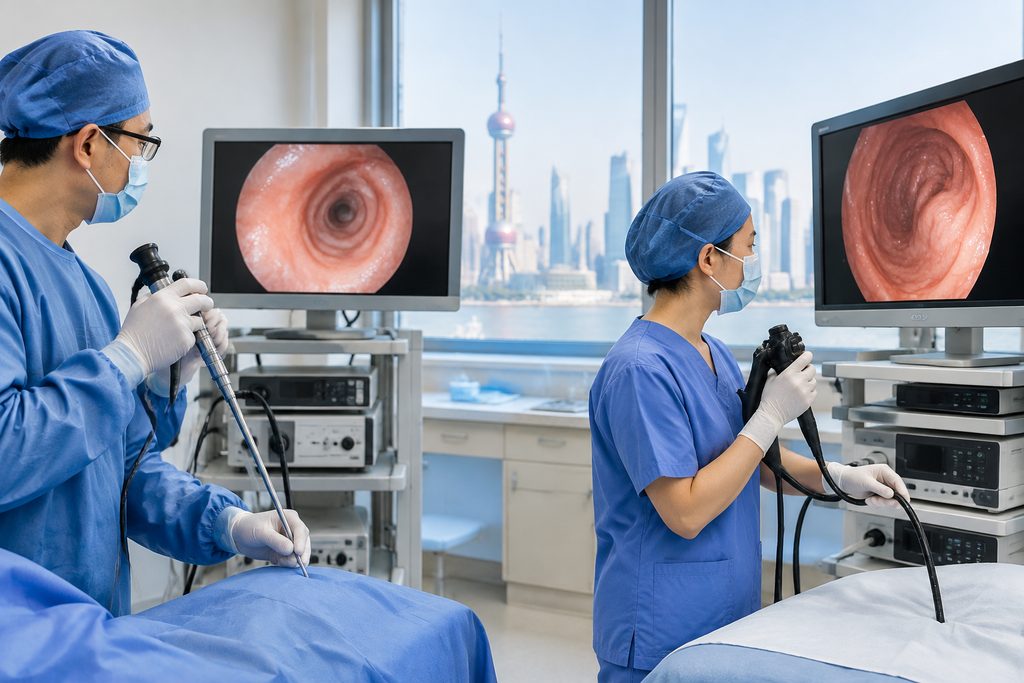 rigid vs flexible endoscopy cost China - medical illustration