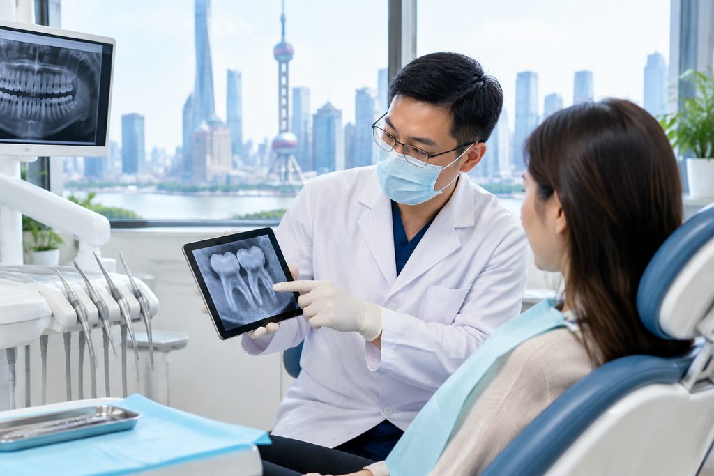 root canal cost China - medical illustration