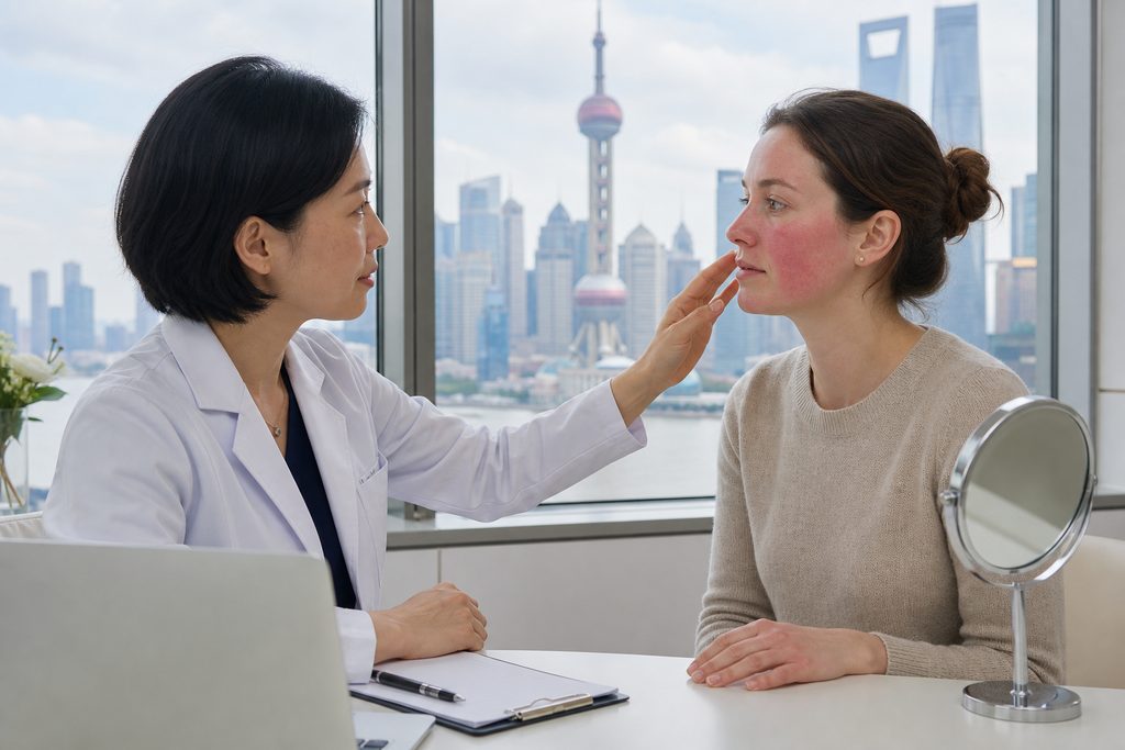 rosacea treatment cost Shanghai - medical illustration