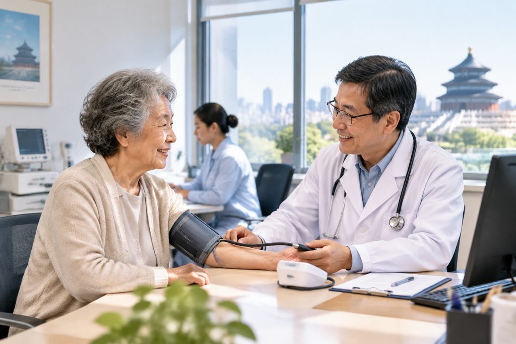 senior checkup cost Beijing - medical illustration