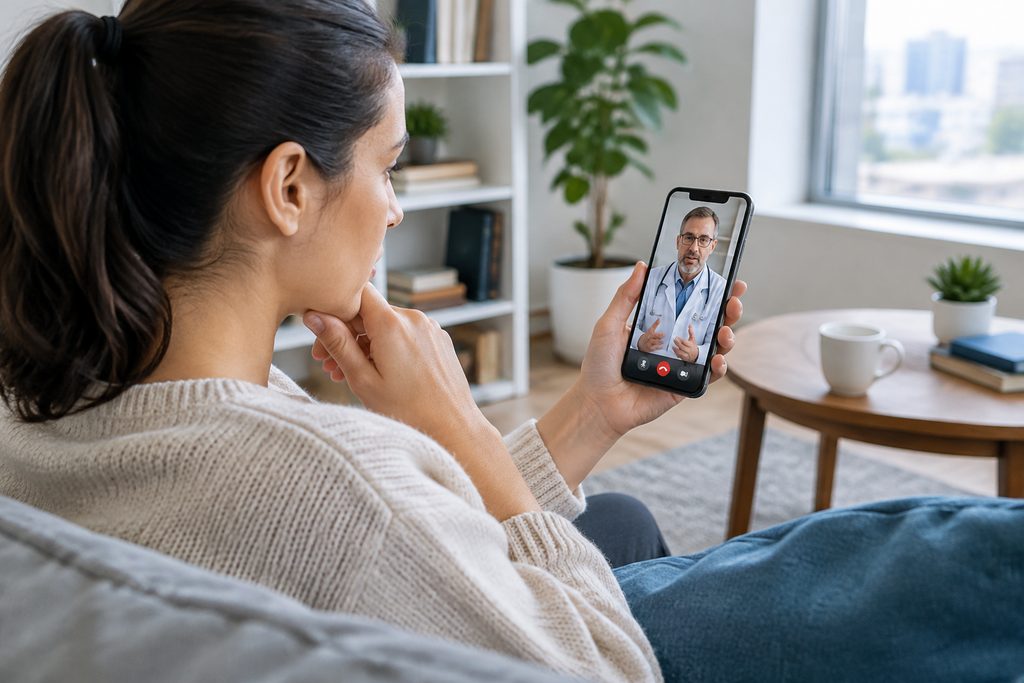 is it safe to use telemedicine apps in C - medical illustration