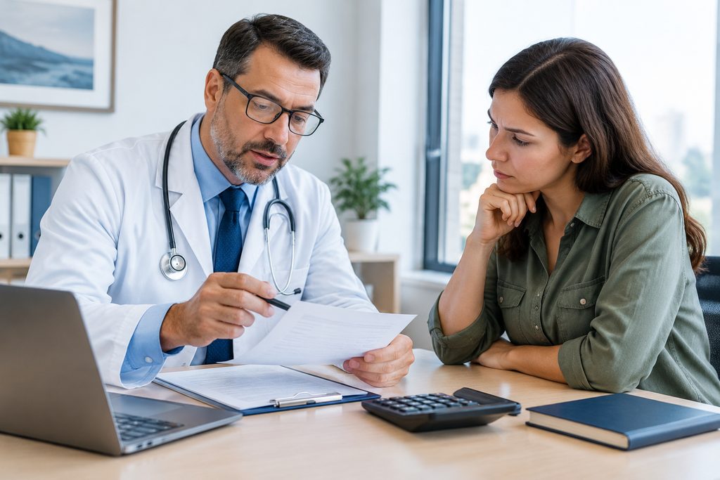 how to spot an overcharging scheme - medical illustration