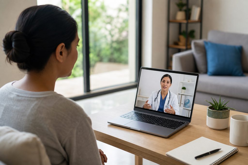 Checking Whether a Telehealth App Is Leg - medical illustration