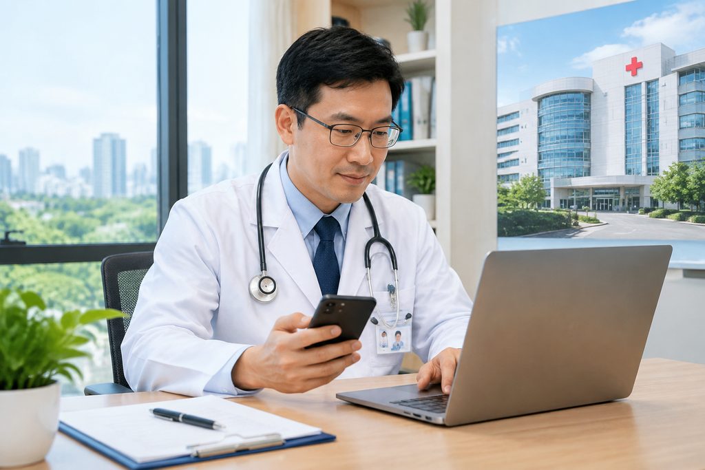 Confirm the Doctor's Phone and Email Are - medical illustration