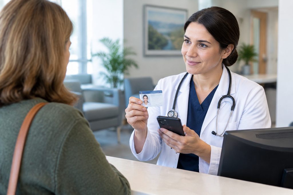 verify doctor credentials before paying - medical illustration