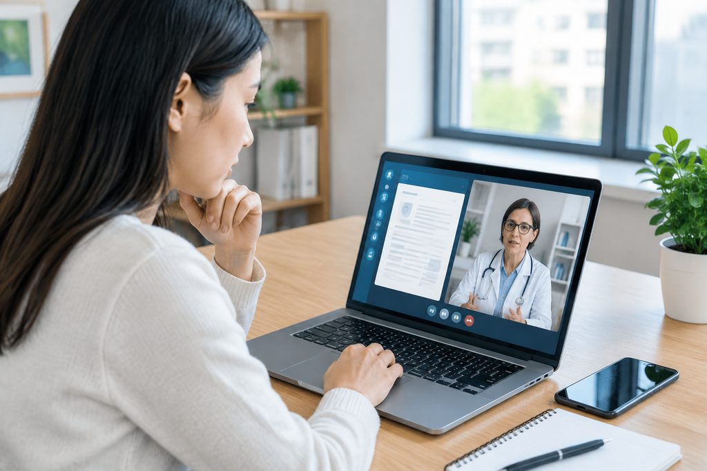 verify e-consultation report authenticit - medical illustration