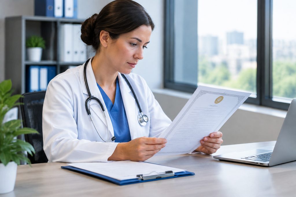 China hospital license verification for - medical illustration