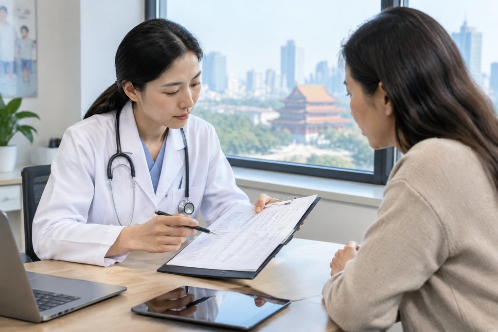 check the doctor's notes match what you - medical illustration
