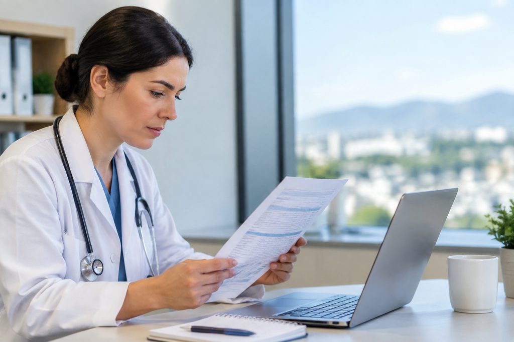 how to verify medical report authenticit - medical illustration