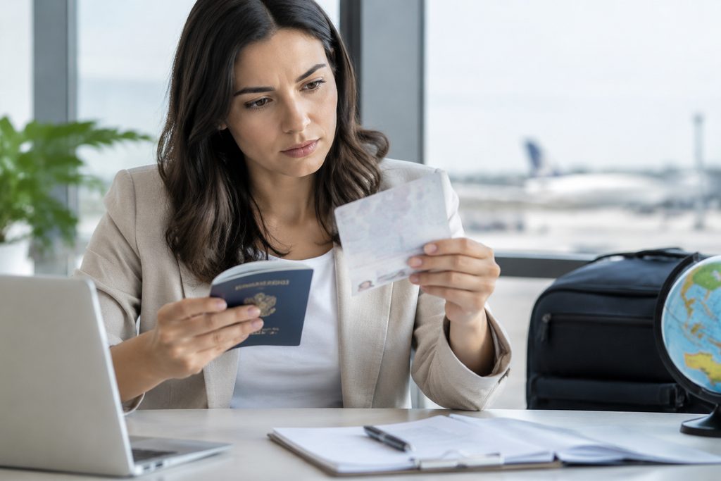 confirm a visa document isn't forged - medical illustration