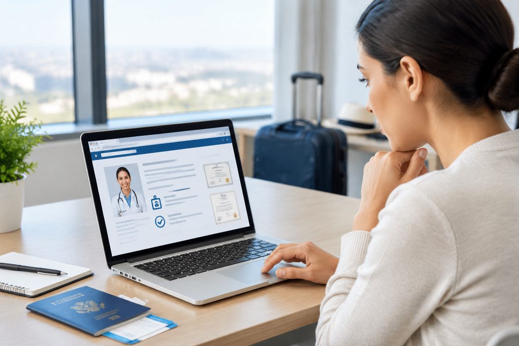 how to verify medical tourism agent cred - medical illustration