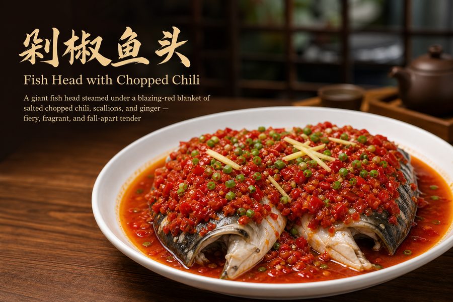 Fish Head with Chopped Chili