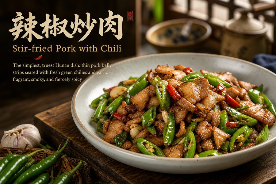 Stir-fried Pork with Chili